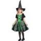 Comfortable Cosplay Fancy Dress , Girls Green Witch Costume For Children