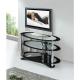 oval glass tv stand xyts-051