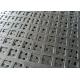 11-22 Gauge Square Perforated Sheet Metal Staggered Row Patterns High Strength
