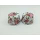 Wedding Party Rose Floral Baking Cups , Round Shape Muffin Paper Cups Not Retain