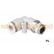 PL Male Elbow Push On Pneumatic Quick Fittings 1/8'' 1/4'' 3/8'' 1/2''