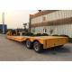 30-60 Tons 3 Axle Hydraulic Low Bed Trailer With Diamond Embossed Plate