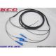 SC CPRI Outdoor Fiber Optical Patch Cord Amored / Non Armored FTTA TPU LSZH Black Color