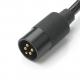 4-Core Power Cable Assembly 2-Pin Connector 600V 125°C with Heat Shrink Tube