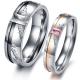Tagor Jewelry Super Fashion 316L Stainless Steel coulpe Ring TYGR096