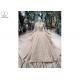 Irregular Ladies Bridal Dress , Beaded Ball Gown Wedding Dress Two Layer Trailing