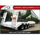 3 Axle 60 Ton Low Bed Semi Trailer Truck , Low Loader Trailers  Dimension Customized