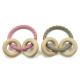 Heart Braceletr Chewable Silicone Wood Teether Teether For Kids
