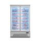 Fan cooling Bottom Units Glass door Fridge Inside Visible Stand Display Freezer 750W