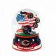 American Souvenirs Snow Globe for Independence Day USA Flag Snow Globe 65mm Glass Snow Ball