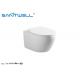 Modern Style Water Saving Toilets / Bathroom Round Wall Hung Toilet