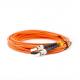 Orange 2.0mm Multimode Duplex LSZH Sc To St Fiber Patch Cable