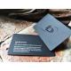 High Class Foil Stamped Business Cards Customized Design Thick Black Card