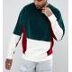 Fashion Blank Mens Velour Sweatshirt , Mens Drop Shoulder Sweatshirt With Stitched