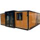 Waterproof Prefab Container House with Polygon Roof and Tempered Glass Roof Material