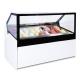 CE Approved Commercial Litalian Ice Cream Display Freezer 16, 24 Plates Gelato Display 24pans Gelato Ice Cream Showcase