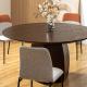 Wooden Round Luxury Modern Dining Table Set Durable Multipurpose