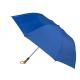 Wind Resistant Folding Golf Umbrella Dark Blue Pouch Black 2 Section Metal Frame