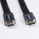 Flat HDMI cable with Various Kinds of Nylon Braid Shielding black color