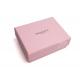 Pink Necklace And Earring Jewelry Gift Box OEM Custom Logo With Sponge