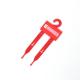 Red Colored Custom Logo Plastic Belt Hangers For Horse Equipment Belt Two Prongs