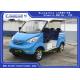 Battery Powered Blue Electric Tourist Vehicles 8 Seats With Stylish Exterior