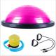 Gym fitness cheap price PVC Exercise Stability Half Pilates Yoga Ball with pump
