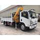 ISUZU Truck Mounted Telescopic Crane For Construction Material Transportation