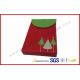 Red Christmas Gift Packaging Boxes Foldable / VIP Card Gift Packing
