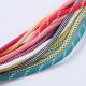 Polyester Drawstring Cord Braided Round Shape Custom Color For Hoodie
