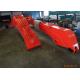 Red Color Excavator Dipper Extension 3210 Mm Fold Height With Stick Cylinder