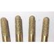 16mm Diamond Engraving Bit Ball Nose Stone Engraving Tools Golden Color