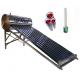 50L-500L Stainless Steel Solar Water Heater for Mexico featuring Glass Vacuum Tube
