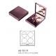4 Colors Square Empty Eyeshadow Cases Recyclable Makeup Eyeshadow Compact Case