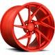 18 19 20 21 22 Inch 5x112 R8 Wheels Red Machine Face 1-Pc Forged Aluminum Alloy A6061 T6 Styling Custom Rims