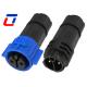 20A M19 Push Lock 2Pin Power Waterproof Circular Connectors For Wires