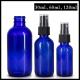 Blue Color Glass Spray Bottle 30ml 60ml 120ml For Cosmetic Lotion / Perfume