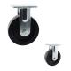 150mm 6 Inch Black Heat Resistant Fixed 400kg Heavy Duty Rigid Casters