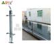 SS304 Stainless Steel Balcony Posts Railing Pillar Satin Finished Diameter 42.4mm