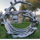 Mirror Surface Modern Outdoor Metal Sculpture Stainless Steel For Public Decoration