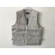 Mens classic vest，mens waist coat, vest 030 in 100% polyester washed fabric, stone/beige colour, S-3XL