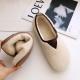 Pregnant Women Cotton Soft Soled Shoes Flat Bottomed Plus Velvet Warm Peasy