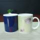 Ceramic Color Changing Coffee Mug , christmas heat changing custom color changing mug