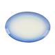 Blue Reactive Color Dinnerware And Serveware Set Oval Platter With Embossment Rim