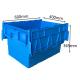 600x400x365mm Plastic Moving Box Warehouse Load 50Kg HDPE Plastic Crates