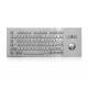 81 Keys IP65 Waterproof Metal Stainless Pc Desktop Keyboard With 38mm Trackball