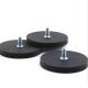 NdFeB Rubber Coated Pot Magnet With Male Thread Size D90*h18-M10 D3.54 inch*h0.71 inch