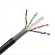 Unshielded UL CM CMR Rated Cat6 UTP Cable PVC Jacket HDPE Insulation