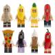 MOC city accessories compatible with legoinglys bunny suit guy mini figures building blocks
