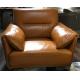 Office Leather Sectional Sofa Bed / Contemporary Leather Reclining Sofa